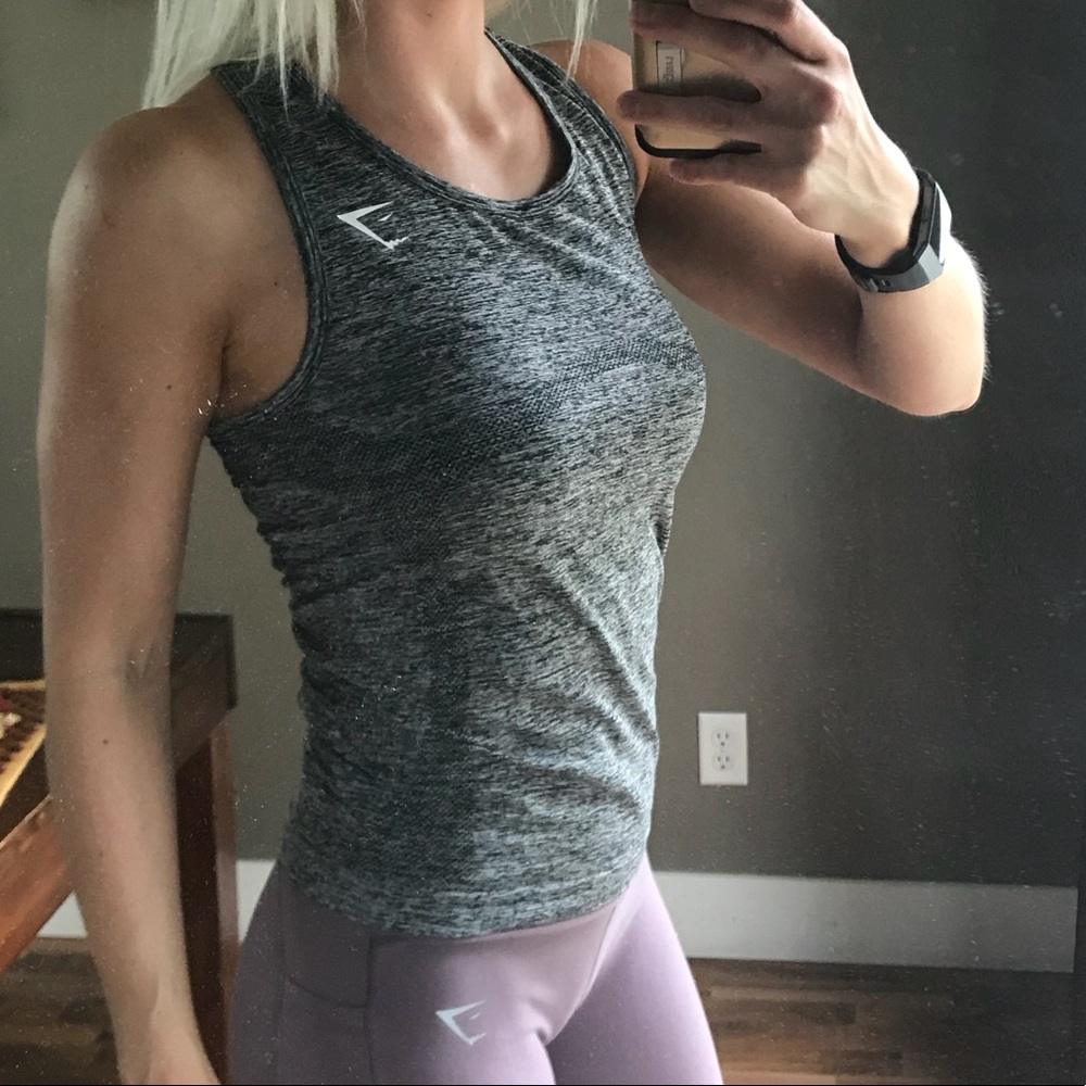 Gymshark seamless tank grey